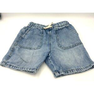 ZARA Kids Denim Shorts Size 4-5 Years (110 cm) Elastic Waist Casual Blue